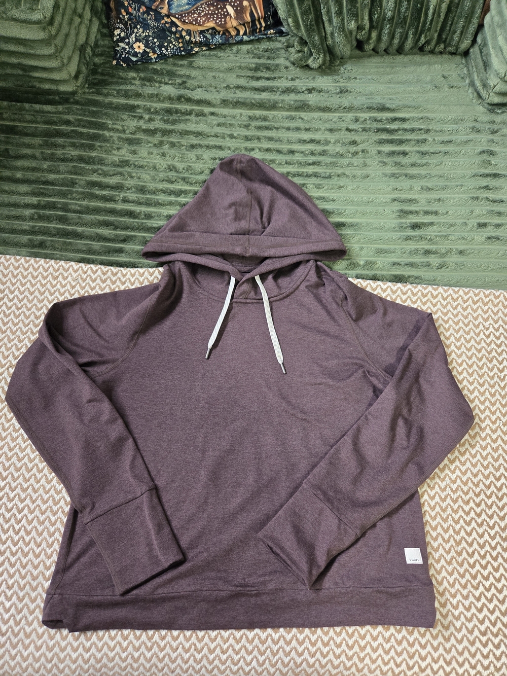Vuori Women's Halo Essential Hoodie- Brown